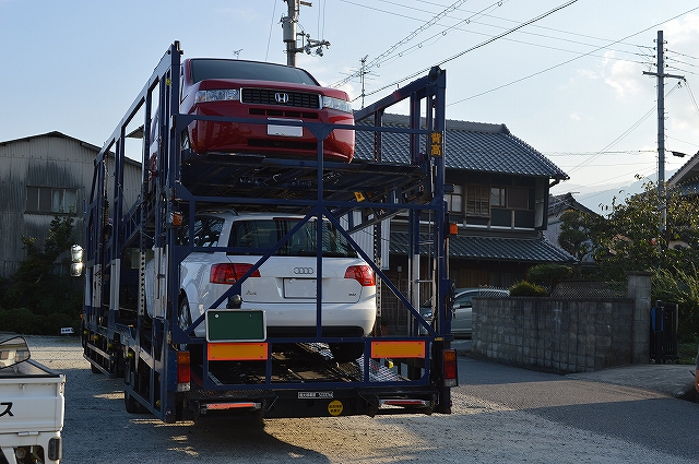 中古車はこうやって陸送されて来ます 奈良県で新車に乗るなら出光のカーリース オートフラット