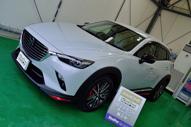 新車｜CX-3にダイヤモンドキーパーとホイール、フッ素ガラス
