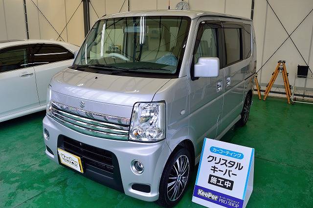 リピート施工｜エブリィワゴンにクリスタルキーパー カー・コーティングと洗車専門店・奈良県葛城市のキーパープロショップ林堂店