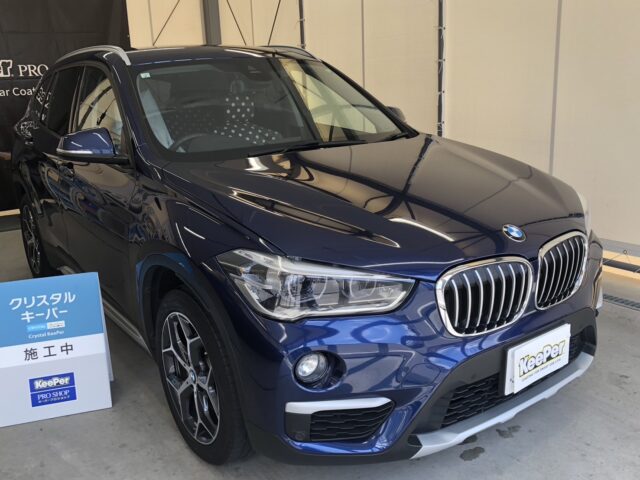 BMWX1にクリスタルキーパーを施工