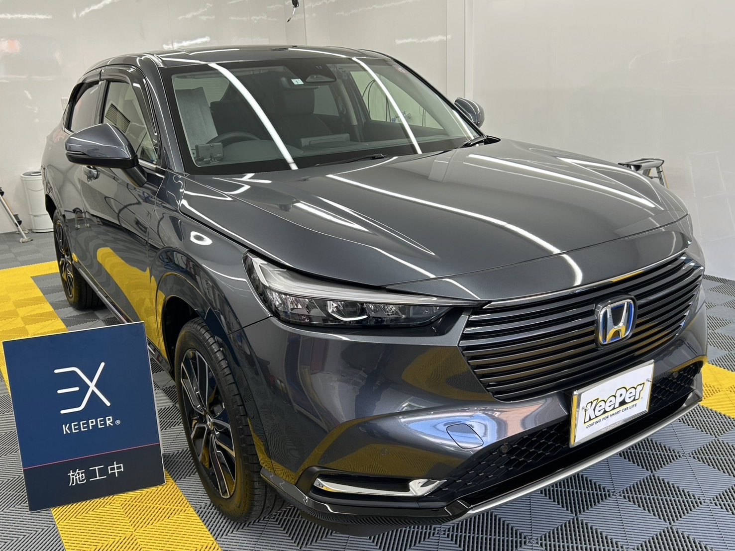 ヴェゼルにEXキーパーのメンテナンスを施工 - キーパーコーティング