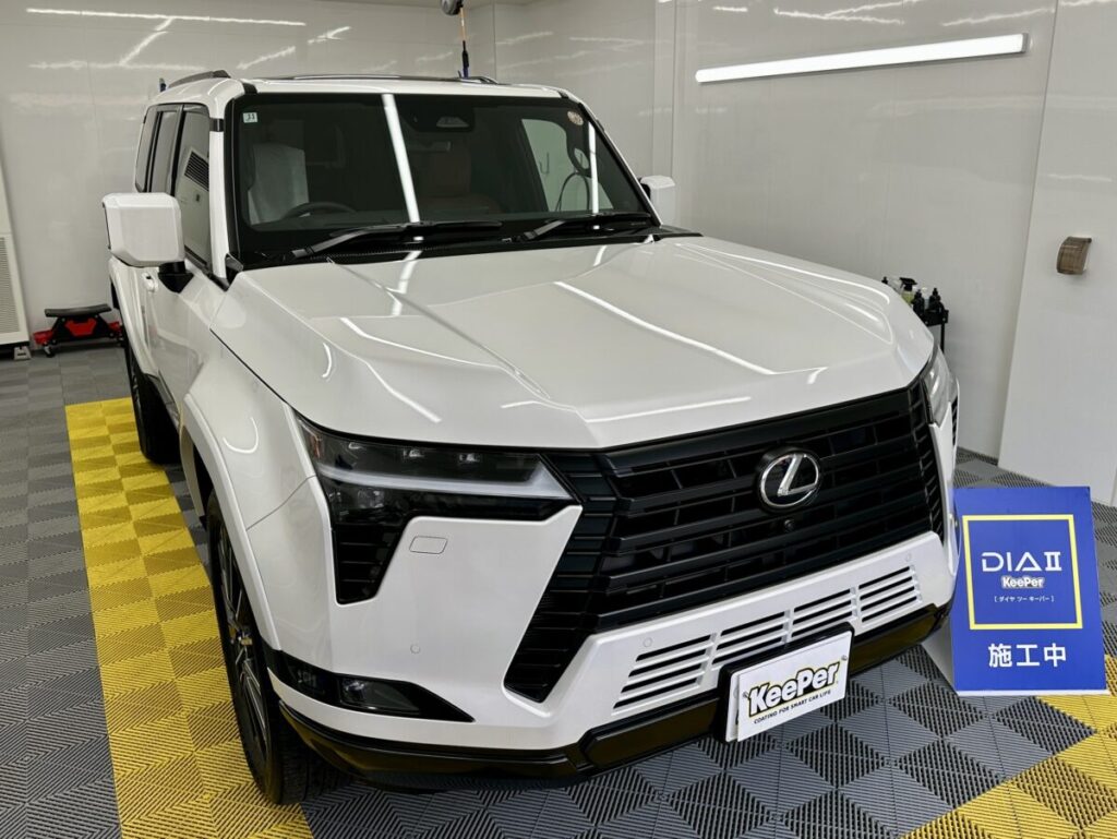 ダイヤⅡキーパー施工の新車のレクサスGX