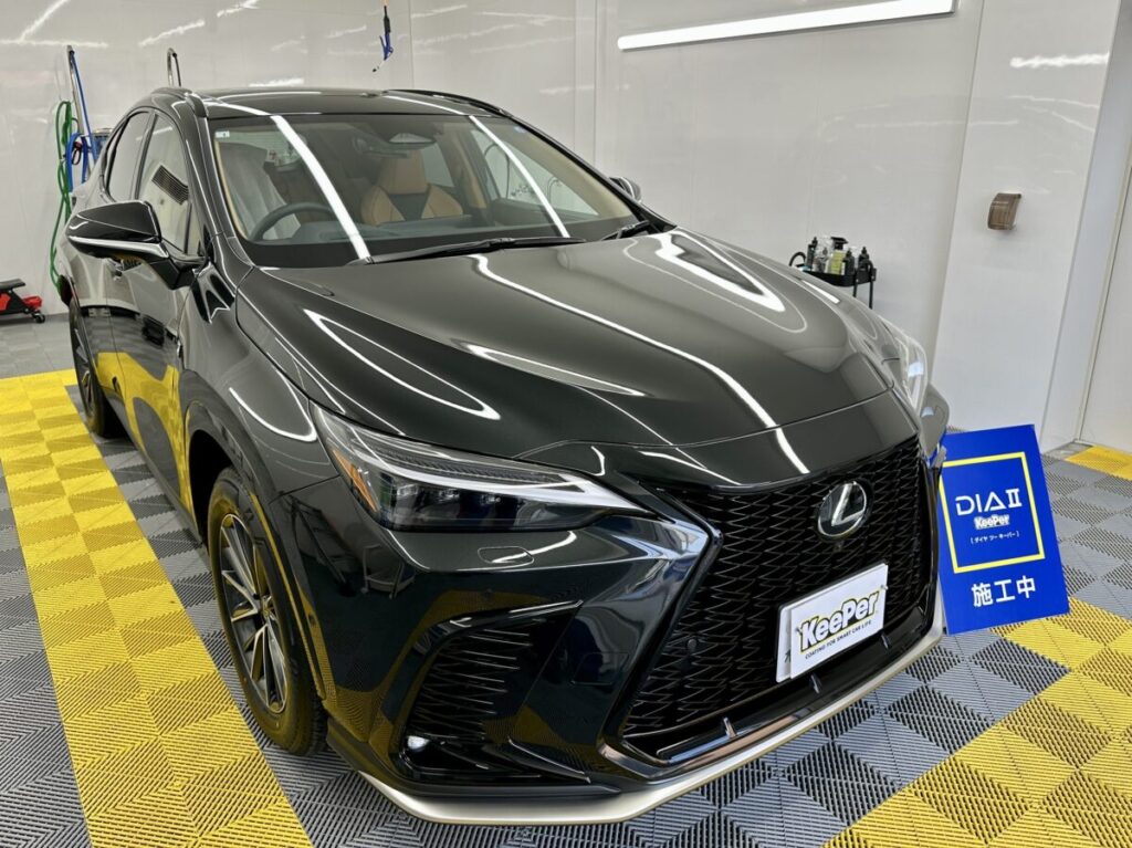 新車のレクサスNXにダイヤⅡキーパーを施工