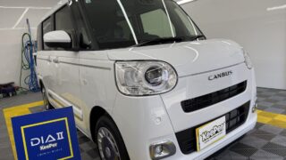 新車のブーヴキャンバスにダイヤⅡキーパー施工