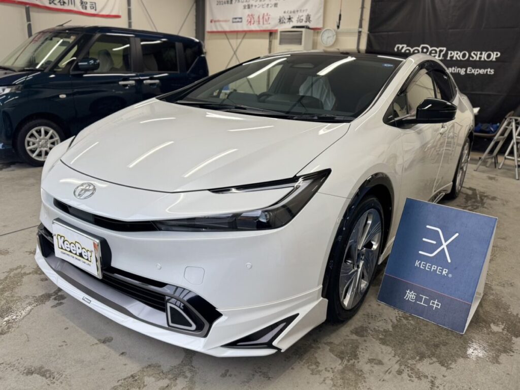 プリウスにEXキーパーを施工